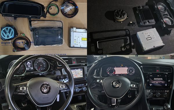 VW Golf 7 2014 Instalare Ceasuri Digitale Virtual Cockpit Camera Spate Navigatie