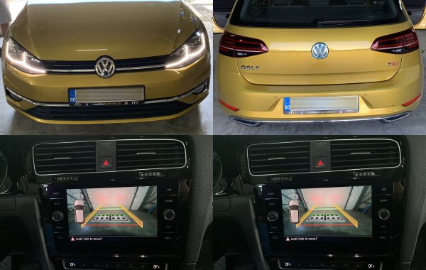Instalare Camera Marsarier Highline Flip in emblema VW Golf 7 VII