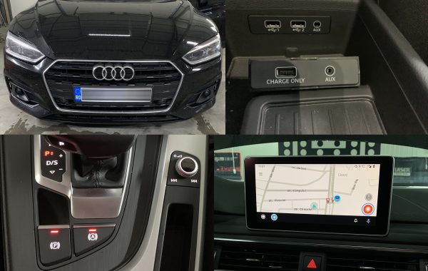 Audi A5 F5 Instalare USB & Autohold Carplay Waze Android Auto