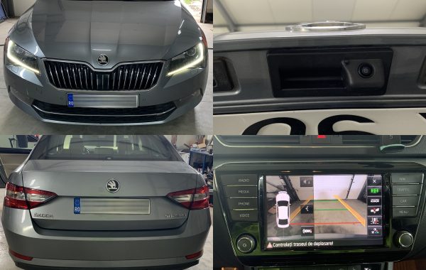 Camera Maner Highline Originala Skoda Superb 3 III Spate Marsarier