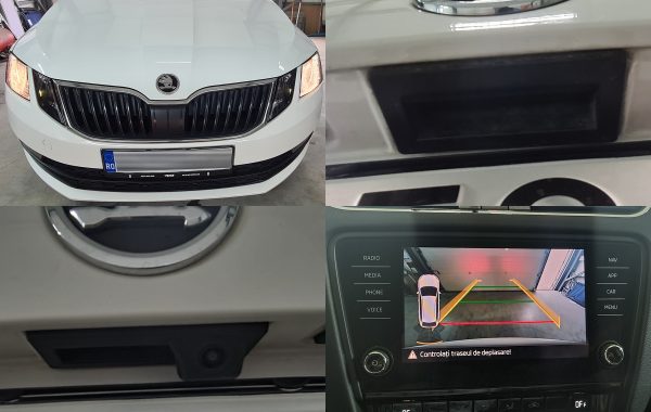 Montaj Camera Spate Marsarier Skoda Octavia 3 III Facelift 2018