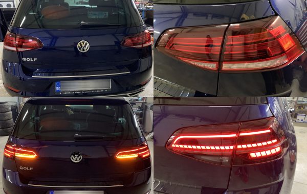 Montaj Stopuri Triple LED Dinamic VW Golf 7 VII