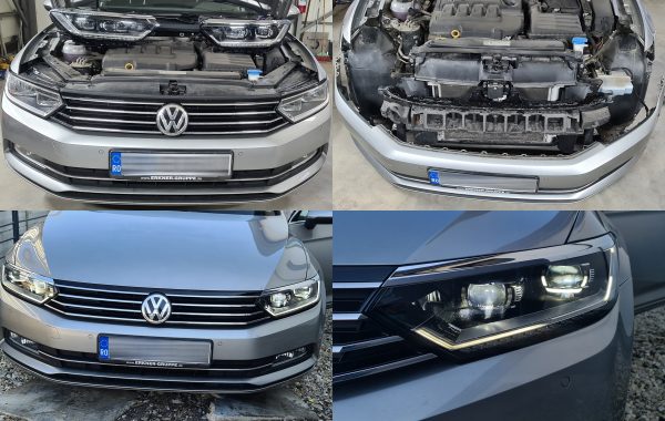 Retrofit Faruri Halogen la Faruri Full LED VW Passat B8 3G