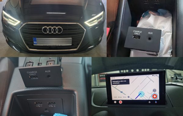 Instalare USB Actvare Waze Google Maps Spotify Android Auto Apple Carplay Audi A3 8V