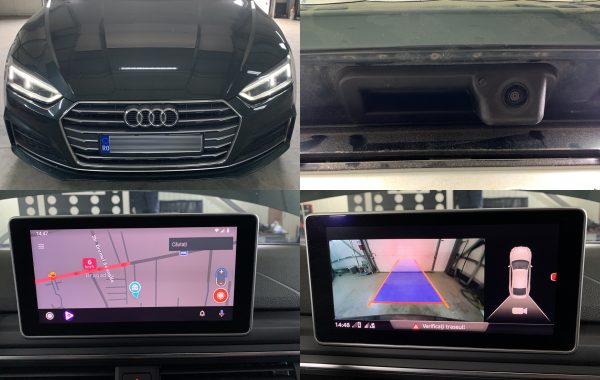 Audi A5 F5 Montaj Camera Spate Marsarier USB Android Auto Apple Carplay