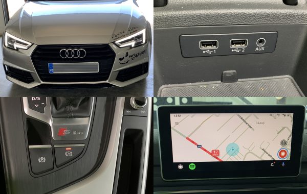 Instalare Port USB Apple Carplay Android Auto Waze Google Maps Autohold Audi A4 B9