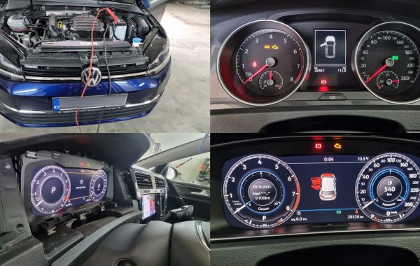 Instalare Ceasuri Digitale Virtual Cockpit AID VW Golf 7 VII