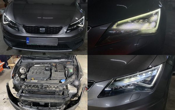 Instalare Faruri LED Seat Lighting Seat Leon 5F Montaj Faruri Facelift