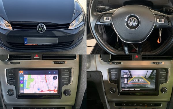 Montaj Camera Spate Marsarier Android Auto Apple Carplay Comenzi pe Volan VW Golf 7 VII