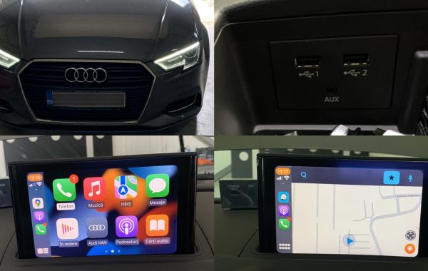 Instalare Port USB Apple Carplay Android Auto Audi A3 8V