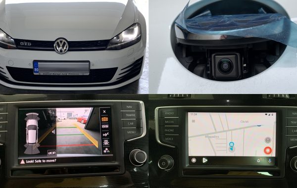 Instalare Camera Video Spate Marsarier Android Auto Apple Carplay VW Golf 7 VII