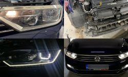 Instalare Faruri LED Stopuri Triple LED Facelift VW Passat B8