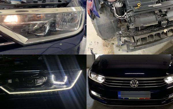 Instalare Faruri LED Stopuri Triple LED Facelift VW Passat B8