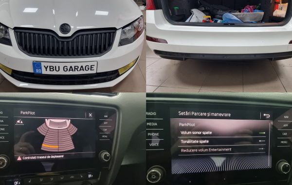 Instalare Senzori Parcare Spate Skoda Octavia 3 2015 Afisare Unitate Multimedia
