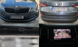 Skoda Kodiaq 2018 Instalare Camera Originala Marsarier Spate Highline cu linii de ghidaj