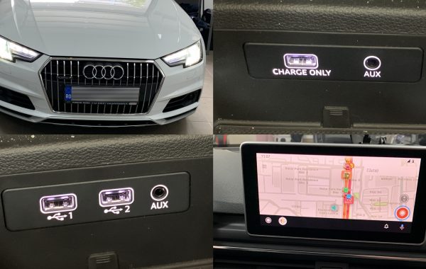 Instalare Port USB Apple Carplay Android Auto Audi A4 B9
