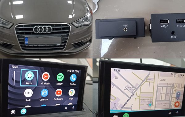 Montaj Navigatie MHI Autohold Camera Spate Marsarier Android Auto Apple Carplay Audi A3 8V