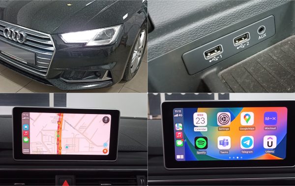 Instalare Port USB Apple Carplay Android Auto Audi A4 B9