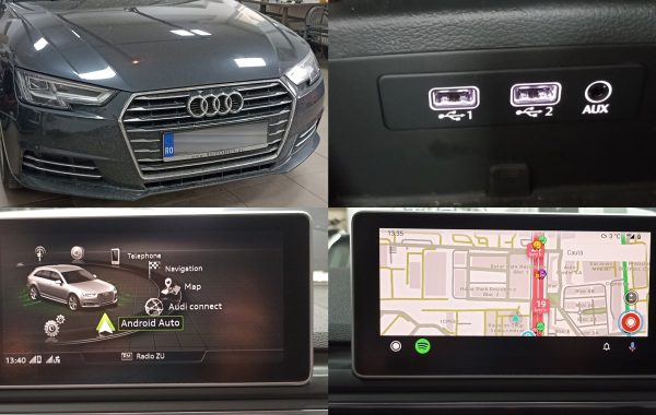Instalare Port USB 2 Sloturi Activare Android Auto Apple Carplay Audi A4 B9