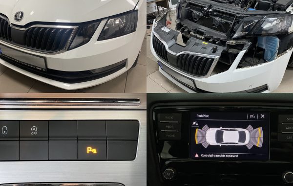 Instalare Senzori Parcare Fata Spate Originali Skoda Octavia 3 III Facelift