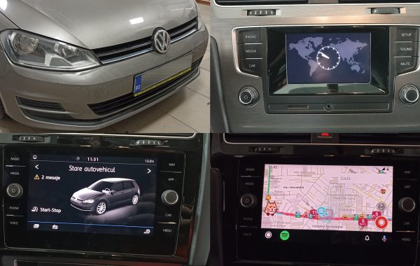 Instalare Comenzi Volan Navigatie MIB 2 Apple Carplay Android Auto VW Golf 7 VII