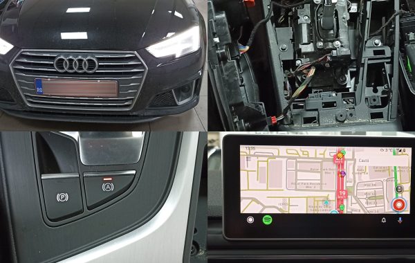 Instalare Buton Auto Hold Activare Apple Carplay Android Auto Audi A4 B9