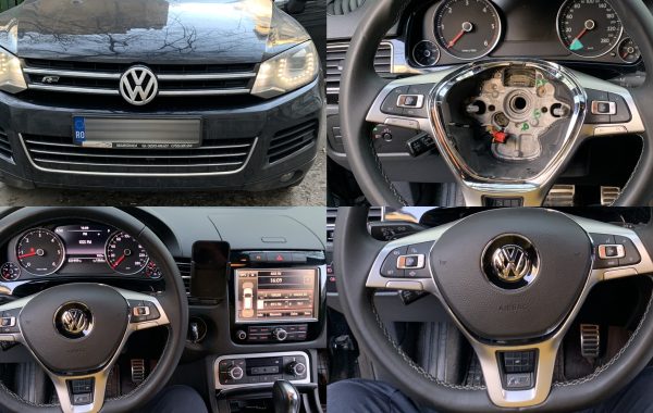 Instalare Volan Original VW Touareg CR 2019 Generatie Noua Pe VW Touareg 7P 2012