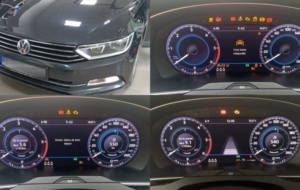 Reparatie Ceasuri Digitale Virtual Cockpit Front Assist Indisponibil Eroare Tablou De Bord VW Passat B8