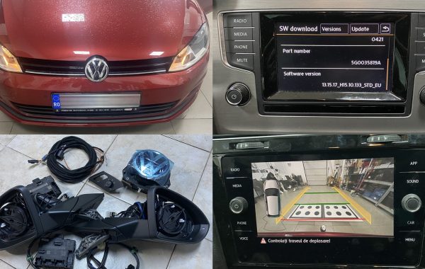Instalare Oglinzi Rabatabile Electric Camera Spate Marsarier OEM VW Golf 7 VII