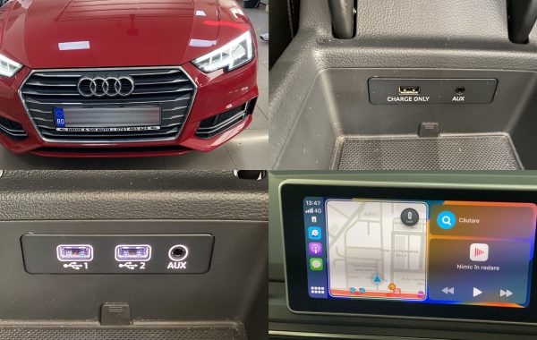 Instalare USB Cu 2 Porturi Activare Apple Carplay Activare Android Auto Audi A4 B9