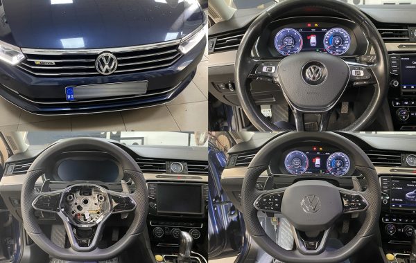 Instalare Volan R model Nou 2020 VW Passat B8 2017