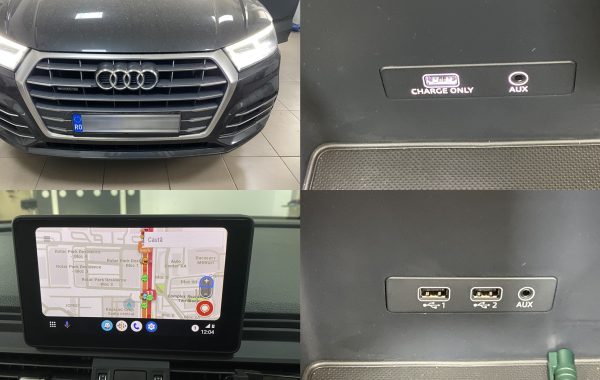 Instalare Montare Port USB Cu 2 Sloturi Apple Carplay Android Auto Audi Q5 FY