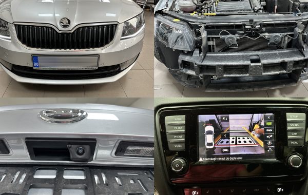 Montaj Senzori Parcare Fata OEM Camera Spate Marsarier Highline OEM Skoda Octavia 3 III