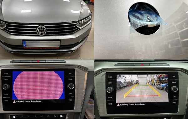 Instalare Montaj Camera Spate Marsarier Flip In Emblema OEM VW Passat B8