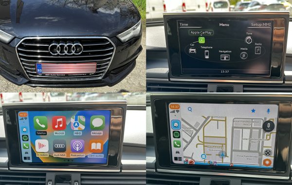 Activare Apple Carplay Android Auto Whatsapp Waze Google Maps Audi A6 C7