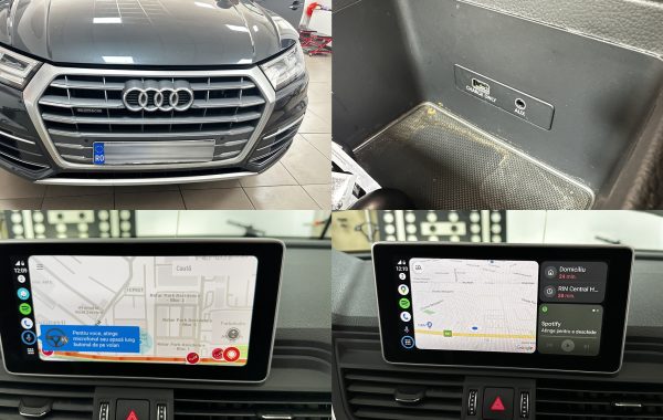 Instalare Port USB 2 Sloturi Activare Android Auto Apple Carplay Audi Q5 FY