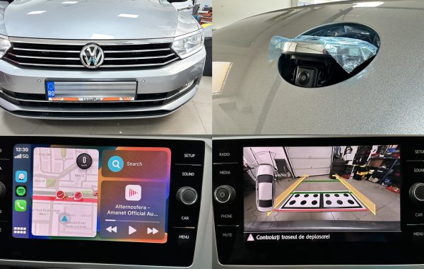 VW Passat B8 Instalare Unitate MIB 2 APP Connect Apple Carplay Camera Spate Marsarier Originala