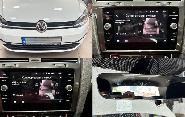 Instalare Senzori Control Presiune Anvelope Oglinda Retrovizoare Fara Rama VW Golf 7 VII