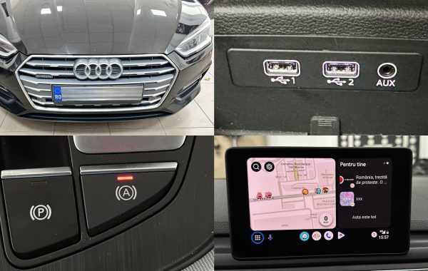 Instalare Auto Hold USB Apple Carplay Android Auto Autohold Audi A4 B9