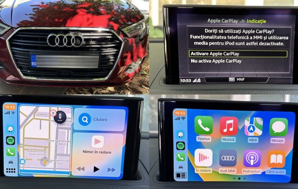 Instalare Montaj Port USB 2 Sloturi Activare Android Auto Apple Carplay Audi A3 8V