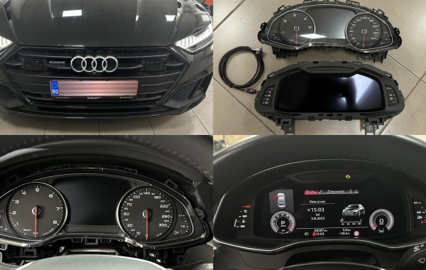 Instalare Montaj Ceasuri Digitale Virtual Cockpit AID Bord Digital Audi A7 4K 2020