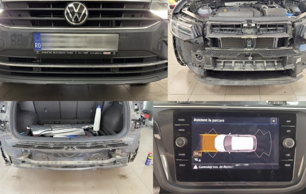 Instalare Montare Activare Senzori Parcare Fata Spate Originali Park Pilot VW Tiguan 2 AD1