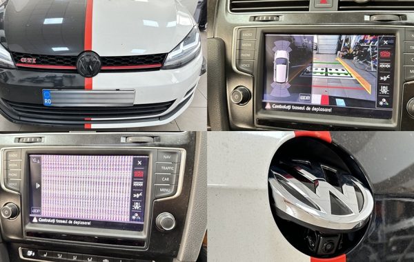 Montaj Camera Video VW Golf 7 VII Spate Marsarier Highline Flip In Emblema Originala